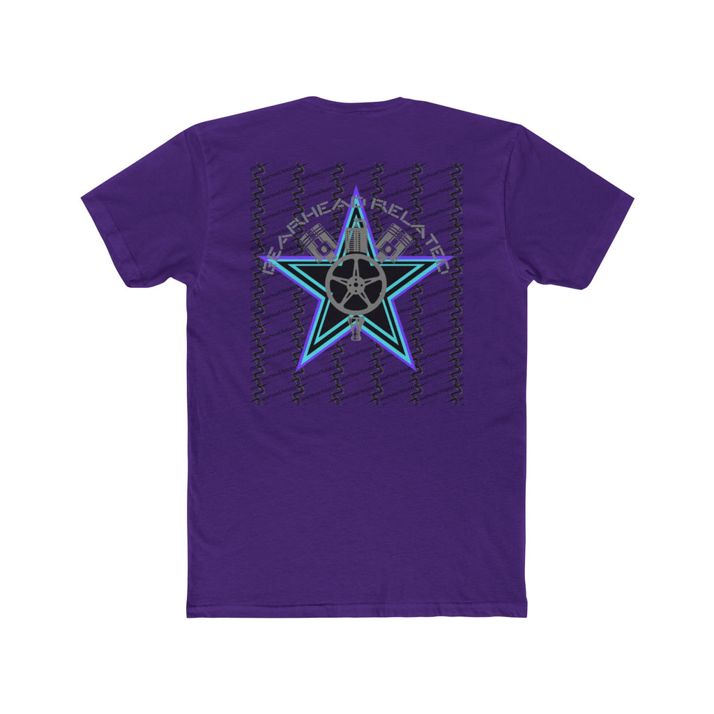 Stylish Unisex Cotton Crew Tee - Star Design, Casual Wear, Unique Gift, Trendy Apparel, Everyday Style