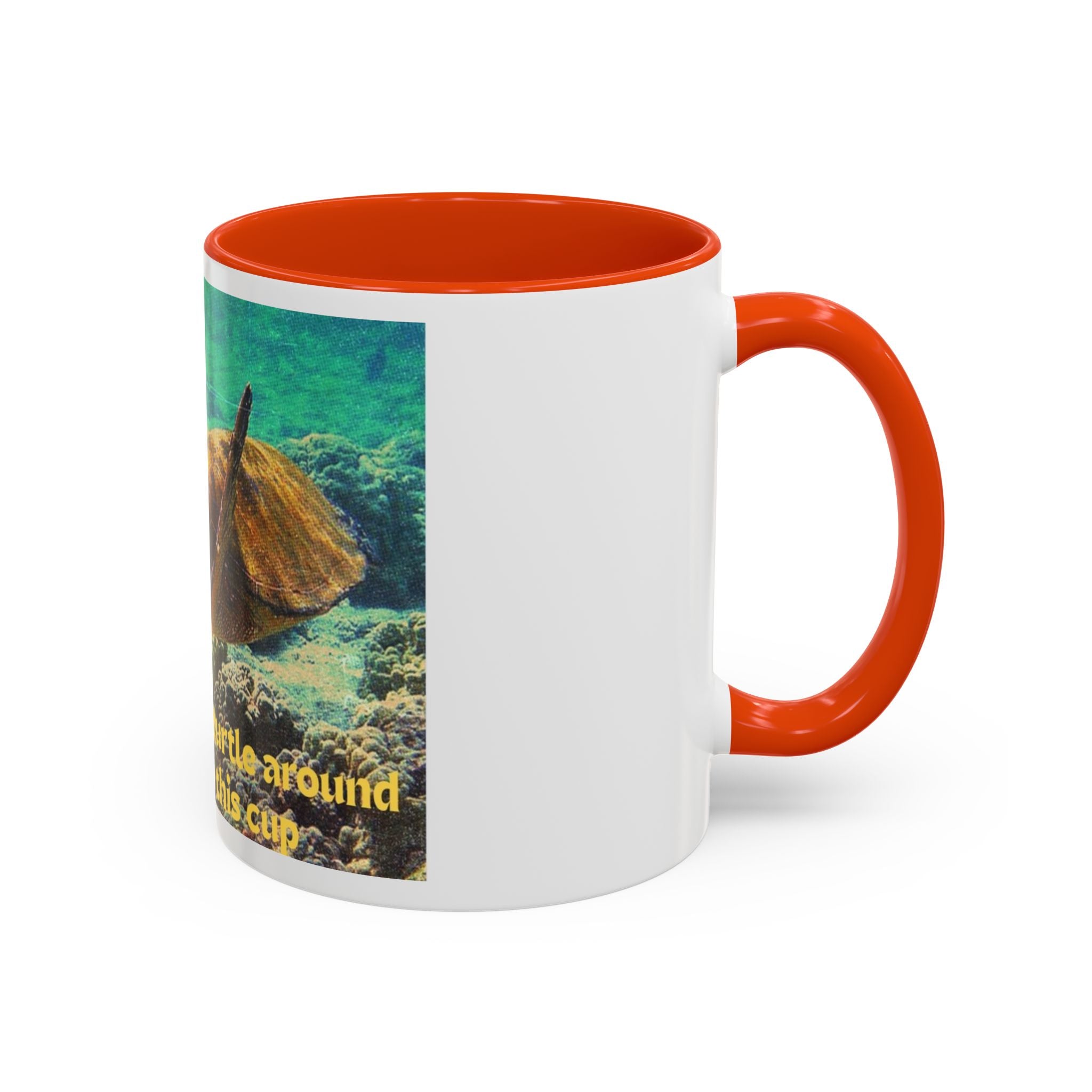 Colorful Sea Turtle Mug, Fun Coffee Cup, Beach Lover Gift, Turtle Lover's Mug, Inspirational Quote Drinkware