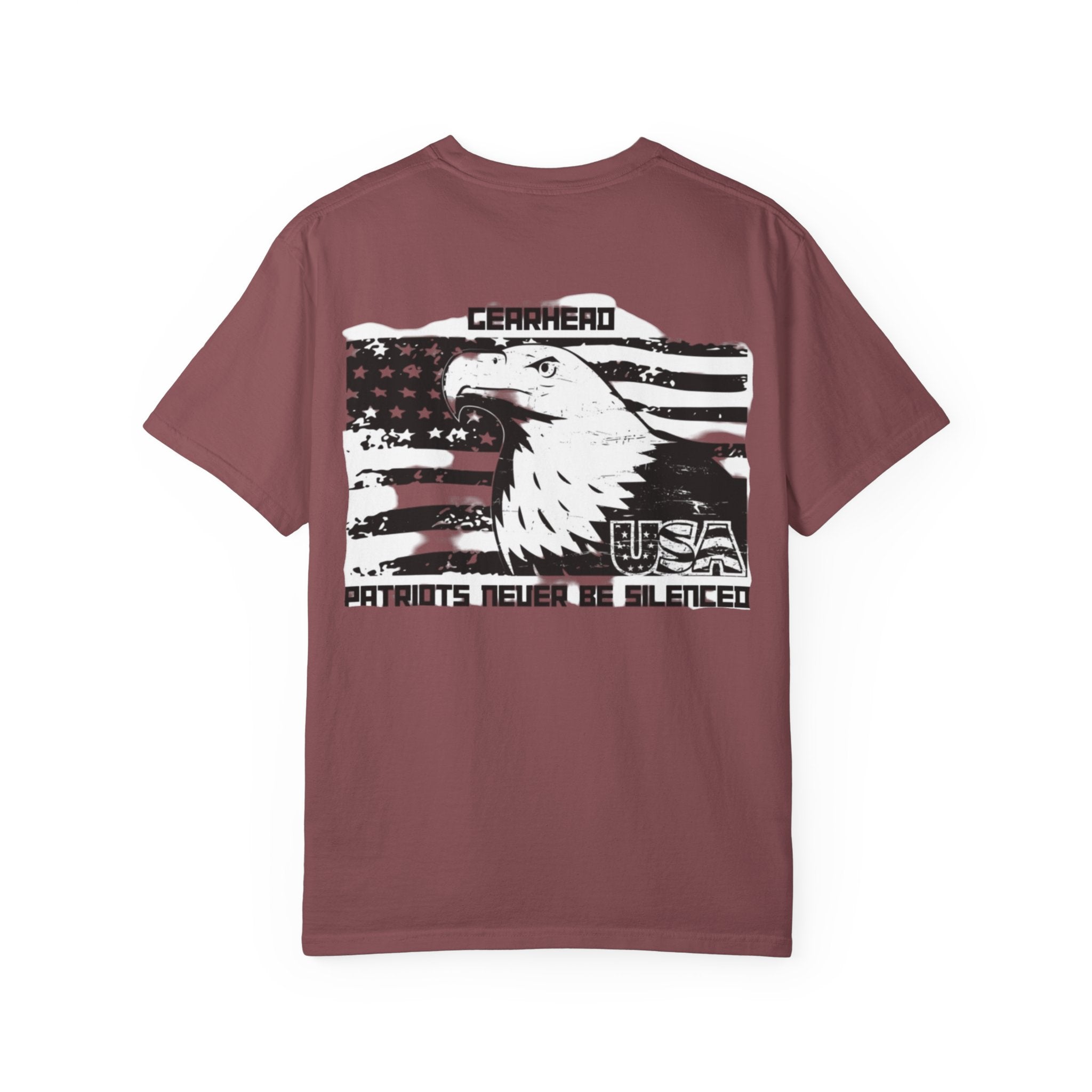 Patriotic Eagle T-Shirt - GearHead Design, Unisex Apparel, Freedom Wear, Casual Tee for Celebrations, Gift for Patriots