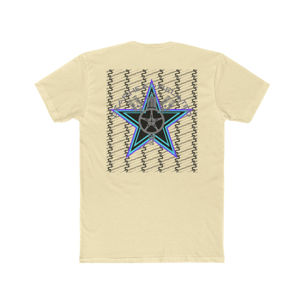 Stylish Unisex Cotton Crew Tee - Star Design, Casual Wear, Unique Gift, Trendy Apparel, Everyday Style