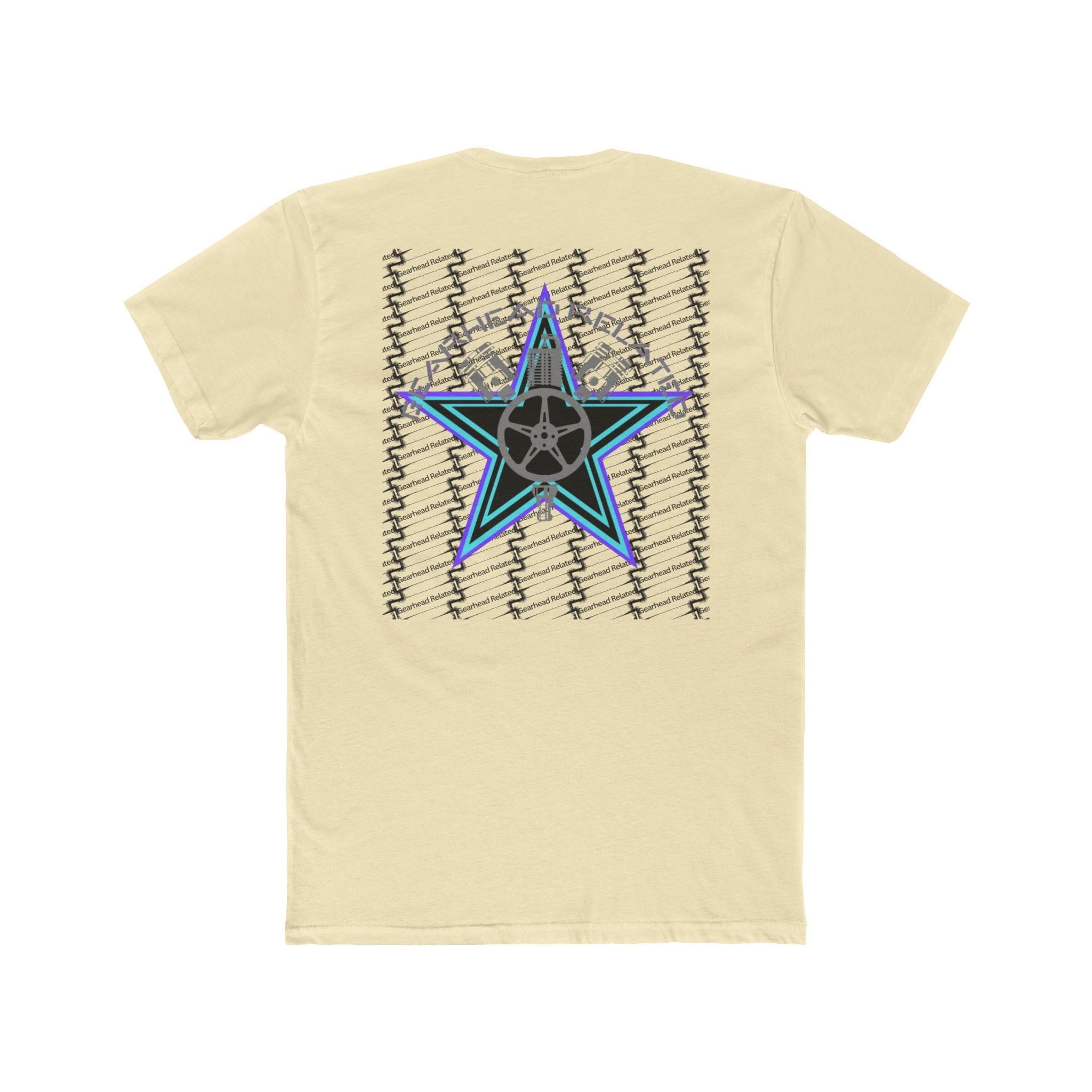 Stylish Unisex Cotton Crew Tee - Star Design, Casual Wear, Unique Gift, Trendy Apparel, Everyday Style