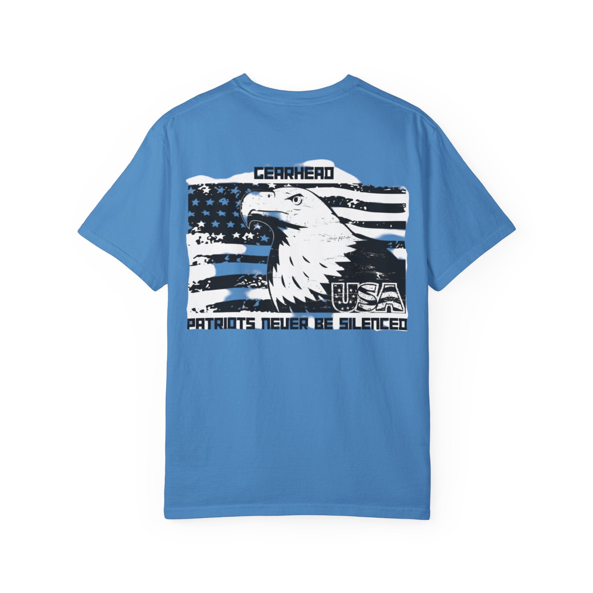 Patriotic Eagle T-Shirt - GearHead Design, Unisex Apparel, Freedom Wear, Casual Tee for Celebrations, Gift for Patriots