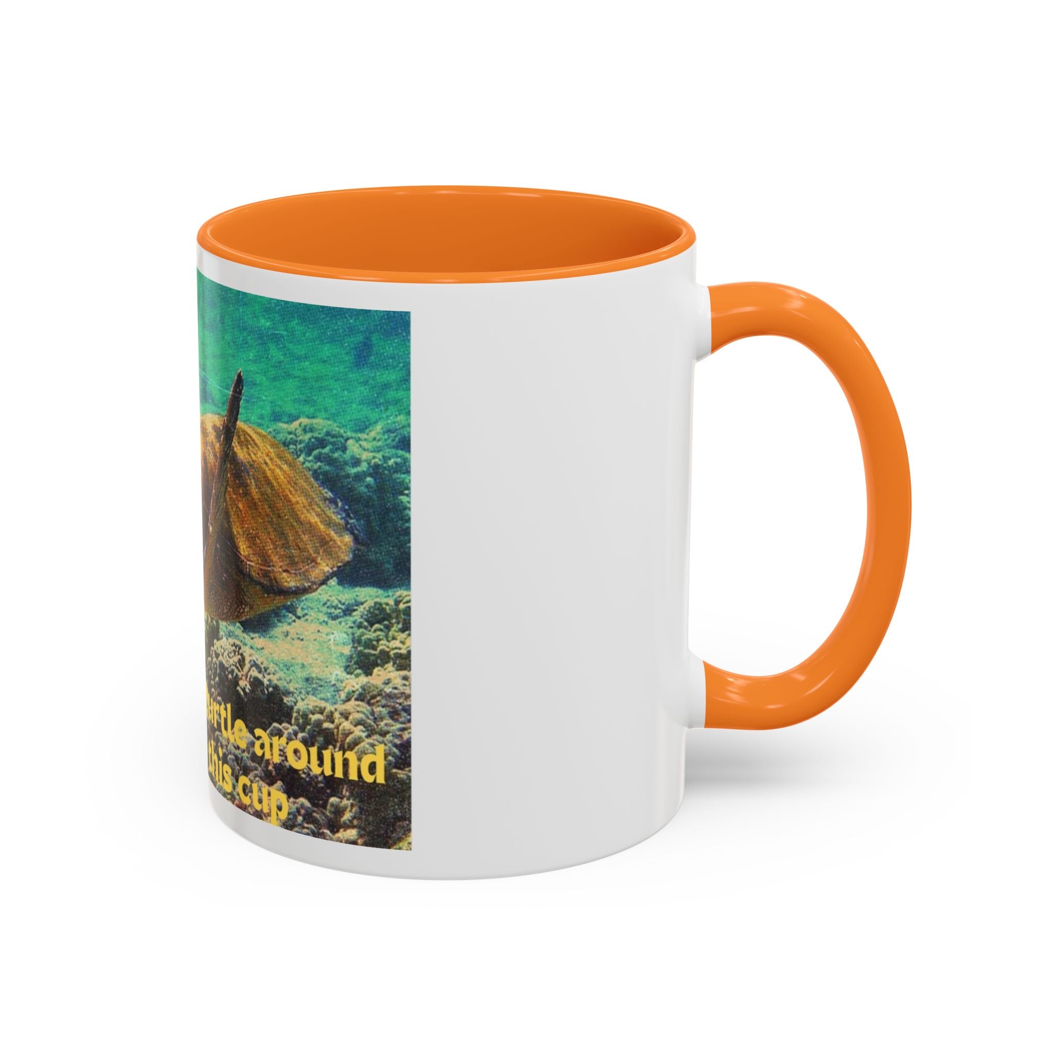 Colorful Sea Turtle Mug, Fun Coffee Cup, Beach Lover Gift, Turtle Lover's Mug, Inspirational Quote Drinkware