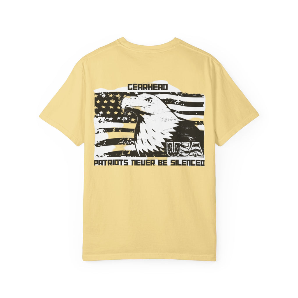 Patriotic Eagle T-Shirt - GearHead Design, Unisex Apparel, Freedom Wear, Casual Tee for Celebrations, Gift for Patriots