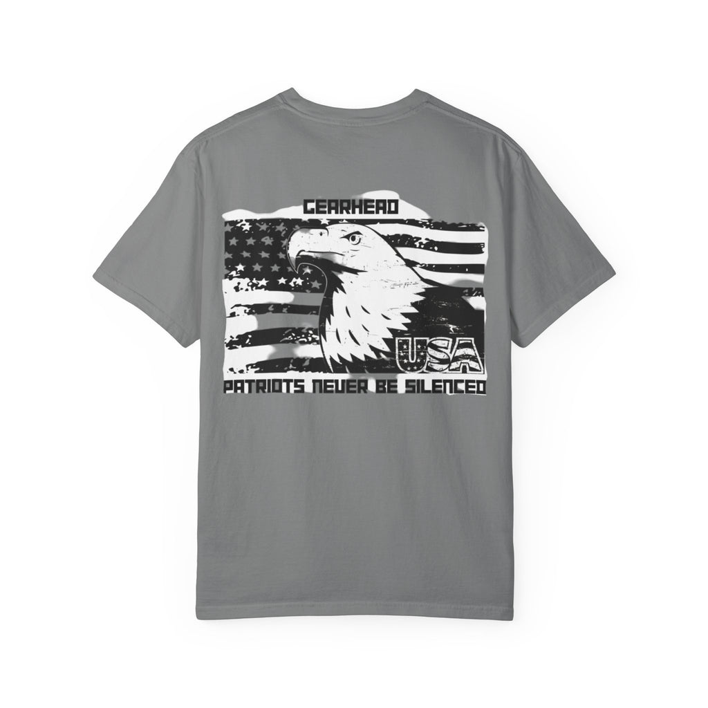 Patriotic Eagle T-Shirt - GearHead Design, Unisex Apparel, Freedom Wear, Casual Tee for Celebrations, Gift for Patriots
