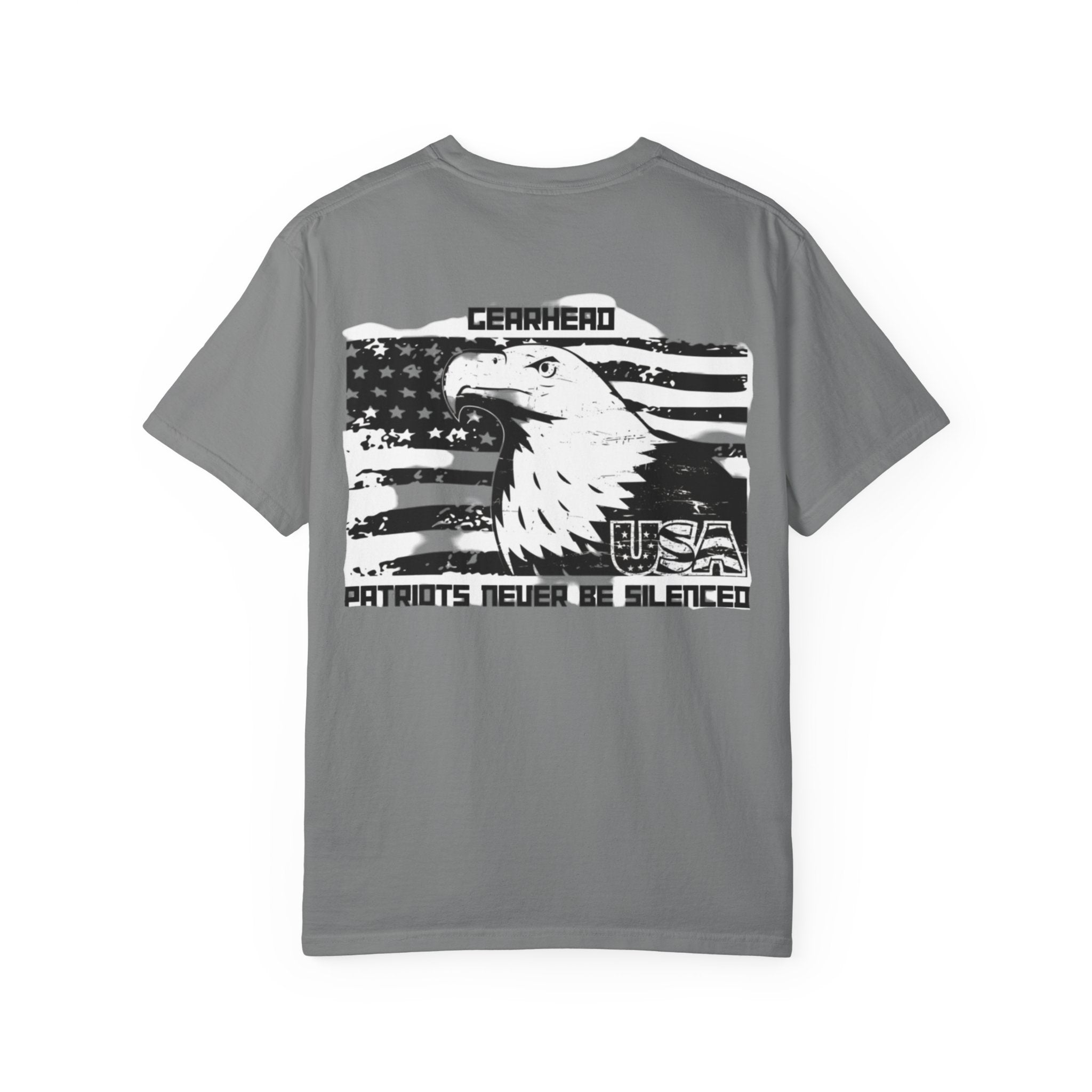Patriotic Eagle T-Shirt - GearHead Design, Unisex Apparel, Freedom Wear, Casual Tee for Celebrations, Gift for Patriots