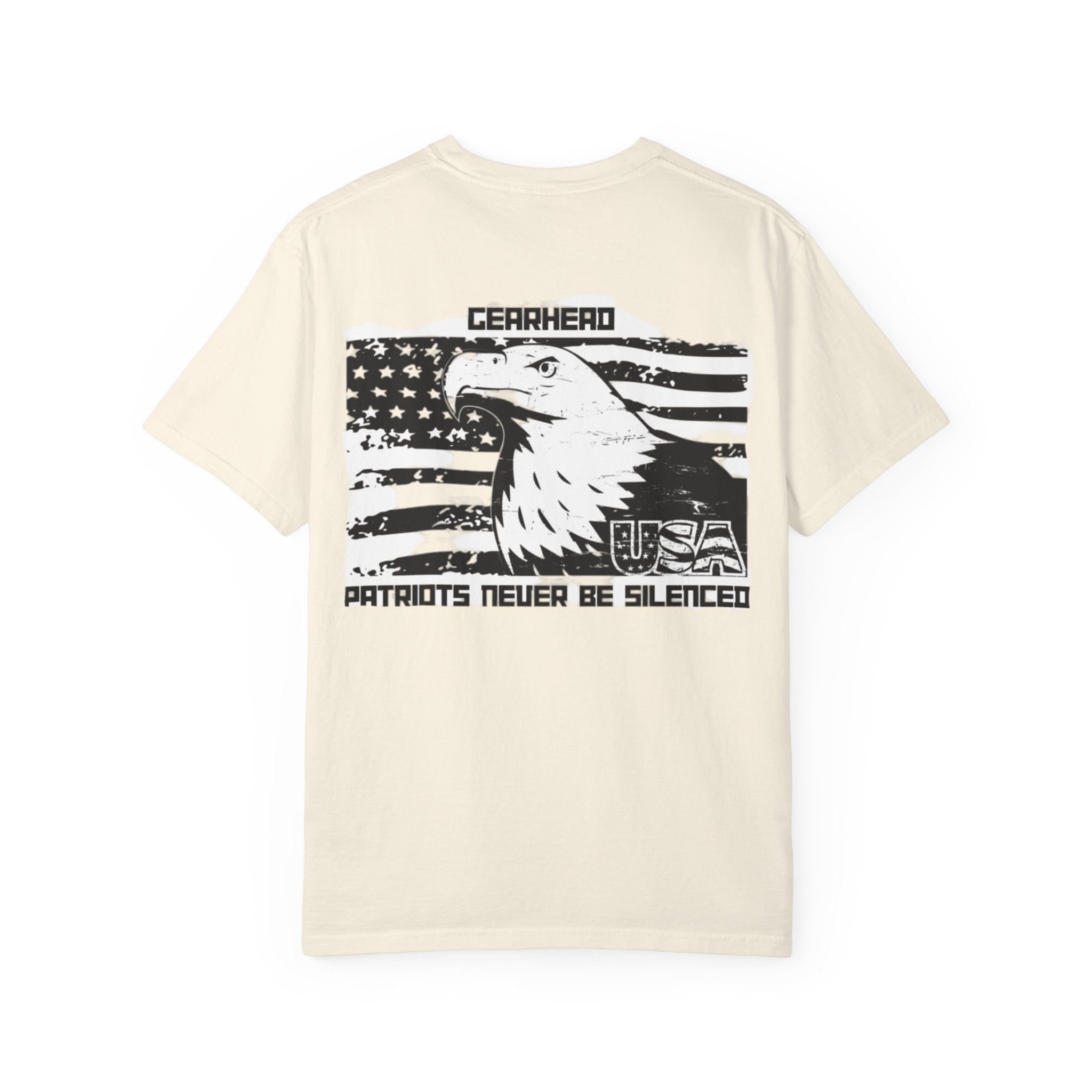 Patriotic Eagle T-Shirt - GearHead Design, Unisex Apparel, Freedom Wear, Casual Tee for Celebrations, Gift for Patriots