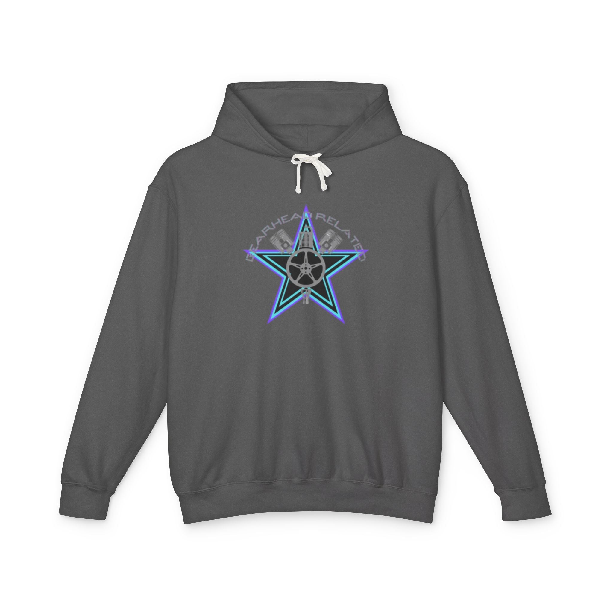 Stylish Star-Print Unisex Lightweight Hooded Sweatshirt, Casual Hoodie, Unique Gift, Streetwear, Cozy Layering Piece