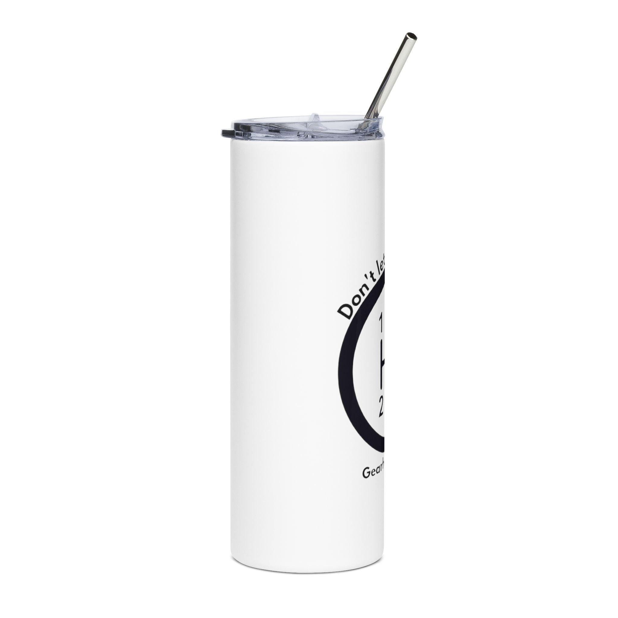 Racing Inspired Stainless Steel Tumbler, 20oz - Car Enthusiast Drinkware, Gift for Gearheads, Birthday, Road Trip Mug, Checkered Flag Style