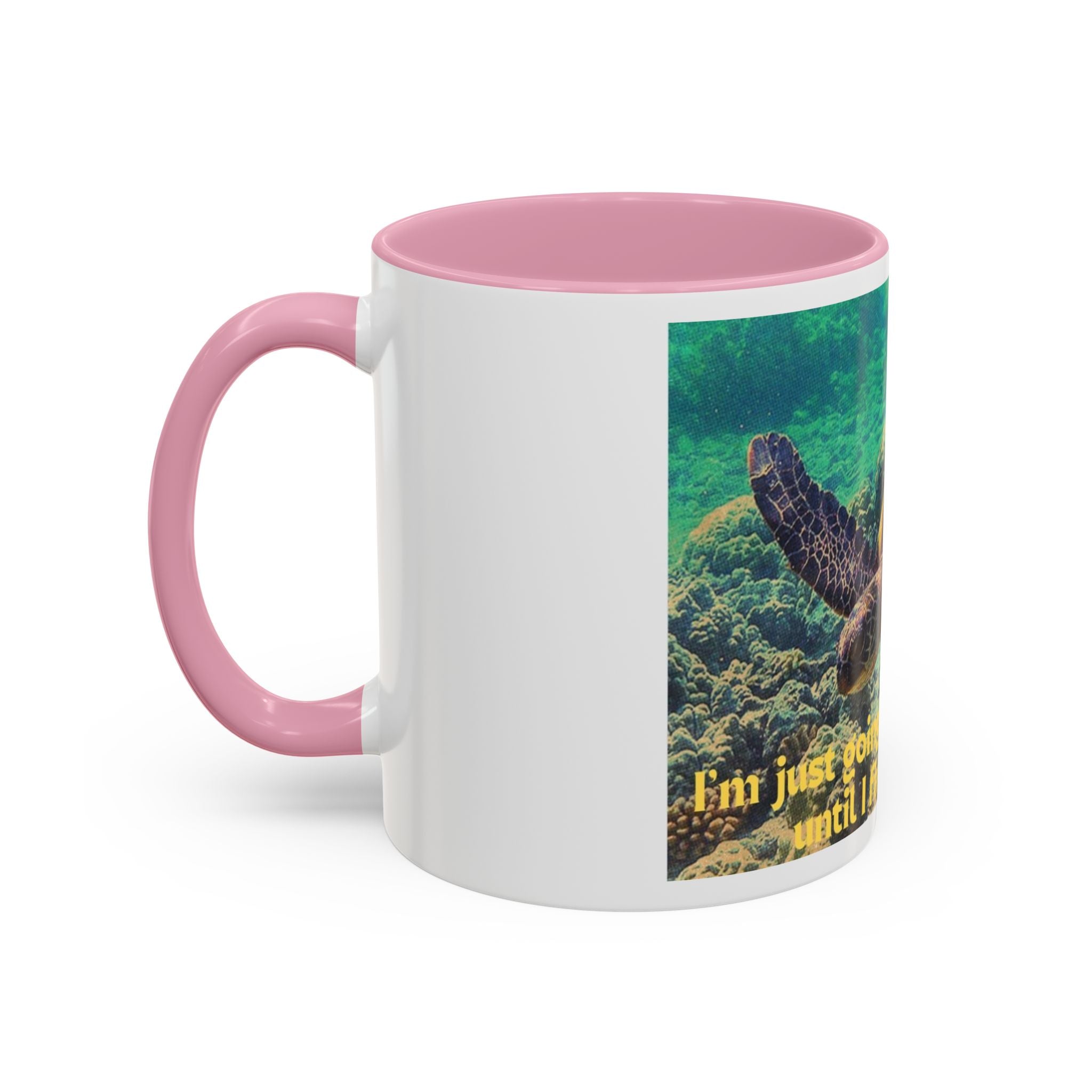 Colorful Sea Turtle Mug, Fun Coffee Cup, Beach Lover Gift, Turtle Lover's Mug, Inspirational Quote Drinkware