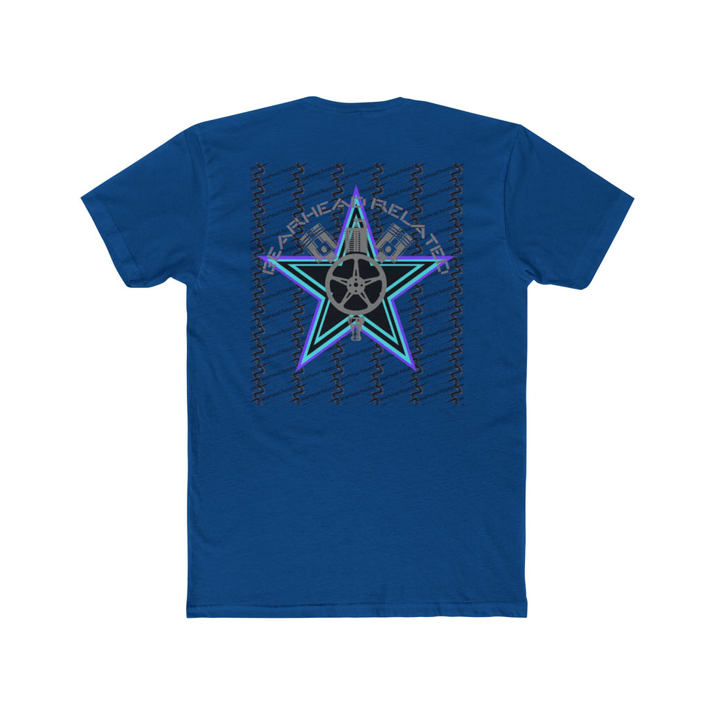 Stylish Unisex Cotton Crew Tee - Star Design, Casual Wear, Unique Gift, Trendy Apparel, Everyday Style