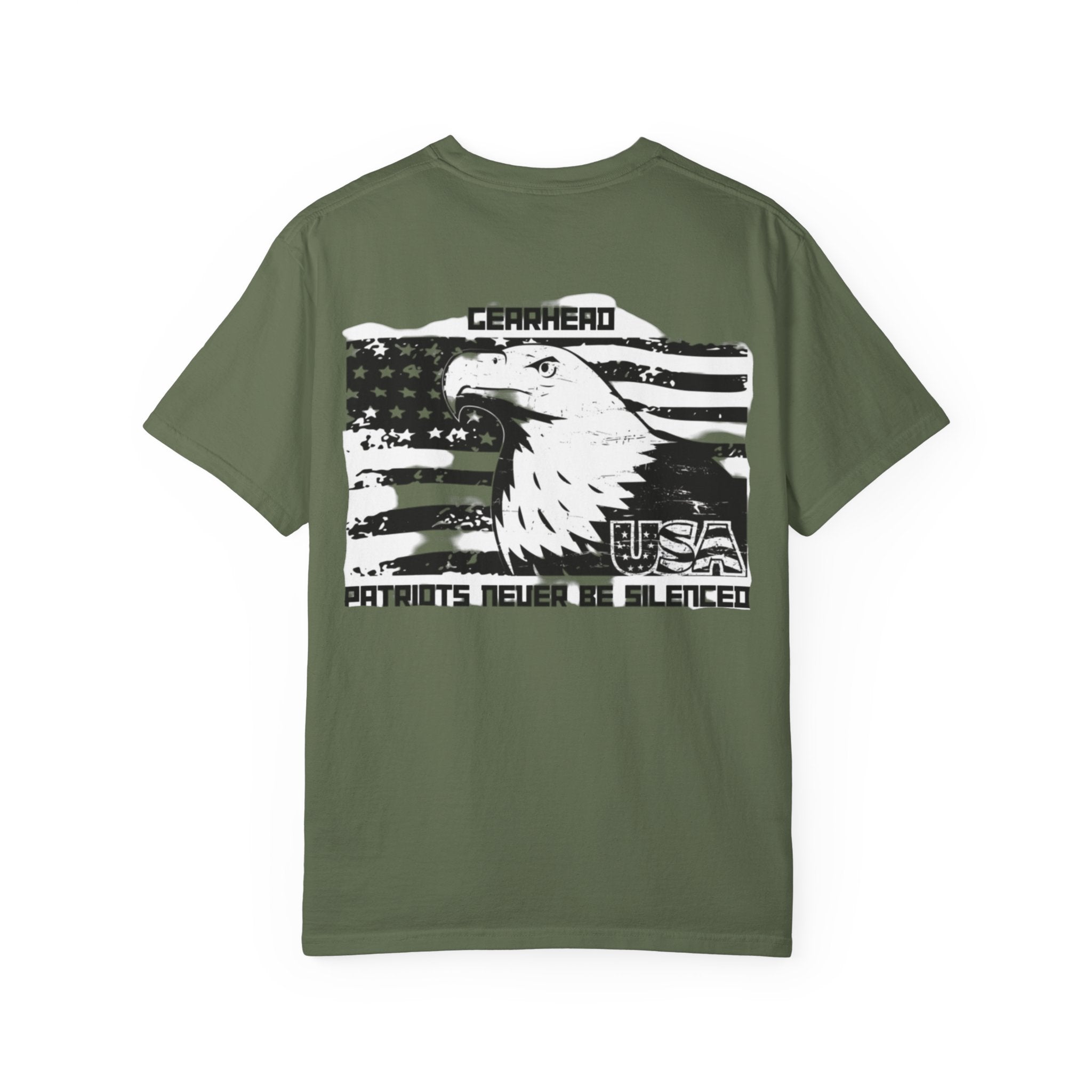 Patriotic Eagle T-Shirt - GearHead Design, Unisex Apparel, Freedom Wear, Casual Tee for Celebrations, Gift for Patriots