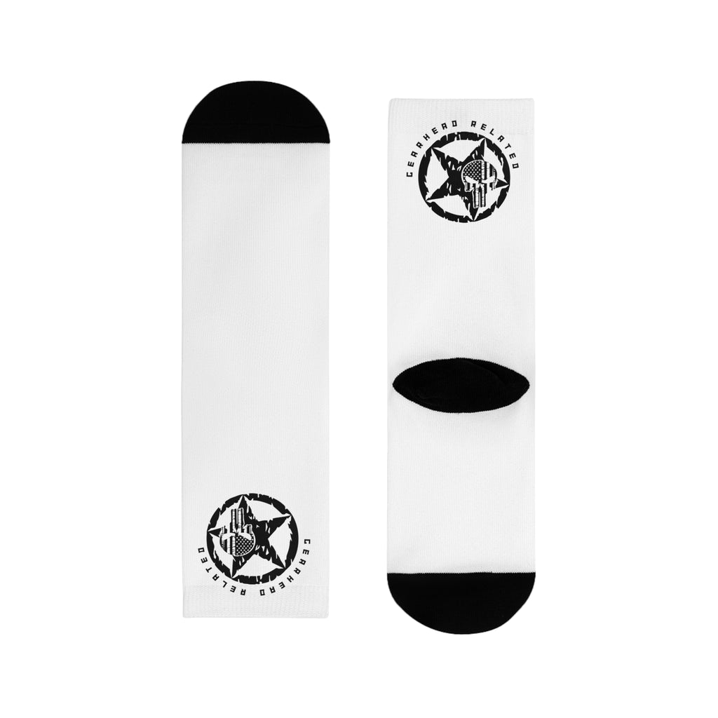 Trendy Graphic Crew Socks for Everyday Comfort, Stylish Gift for Friends, Unique Fashion Statement, Fun Holiday Accessories, Athletic [...]