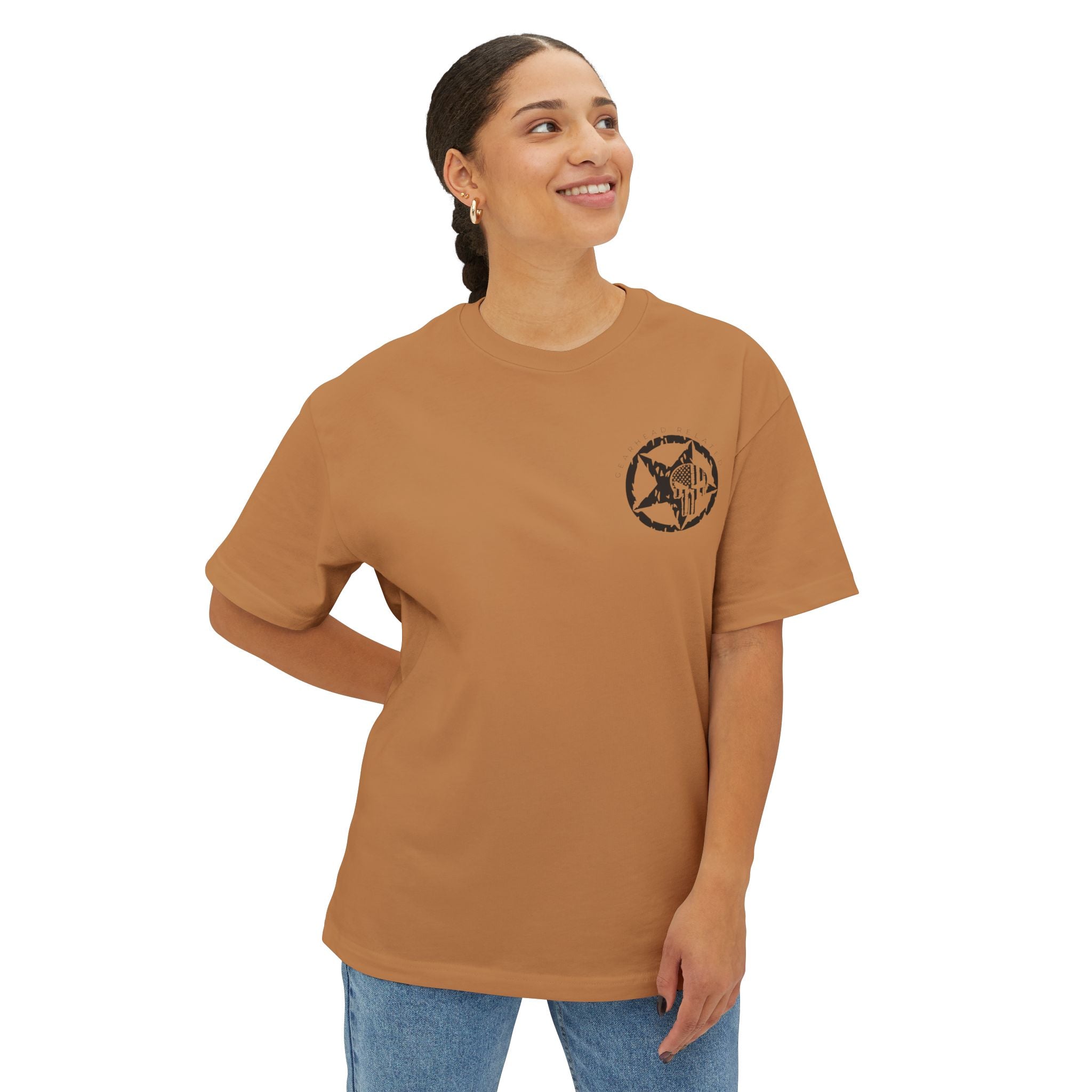 Edgy Graphic Tee, Unisex Oversized T-Shirt, Skull and Stars Design, Casual Streetwear, Perfect for Concerts, Gift for Him or Her