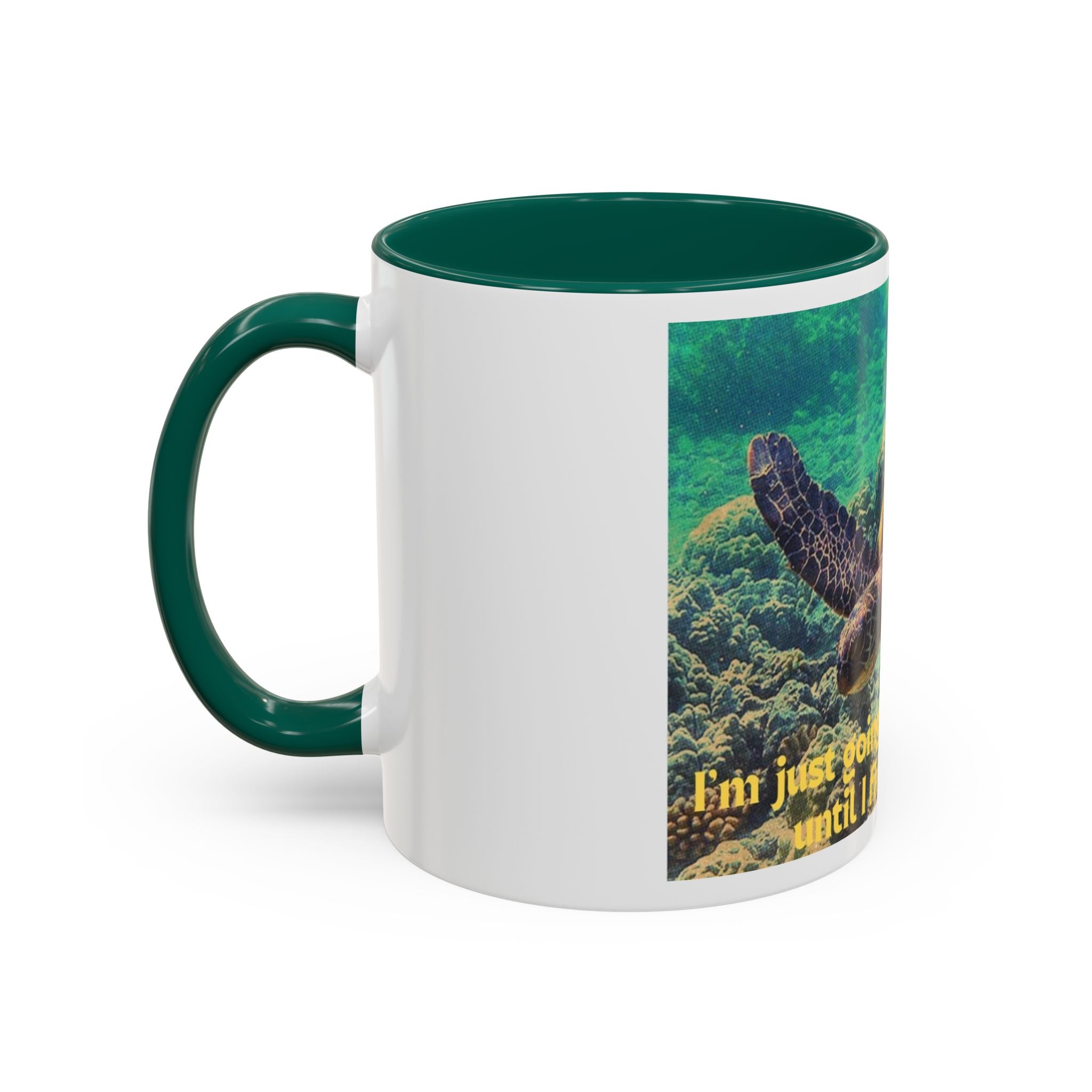 Colorful Sea Turtle Mug, Fun Coffee Cup, Beach Lover Gift, Turtle Lover's Mug, Inspirational Quote Drinkware