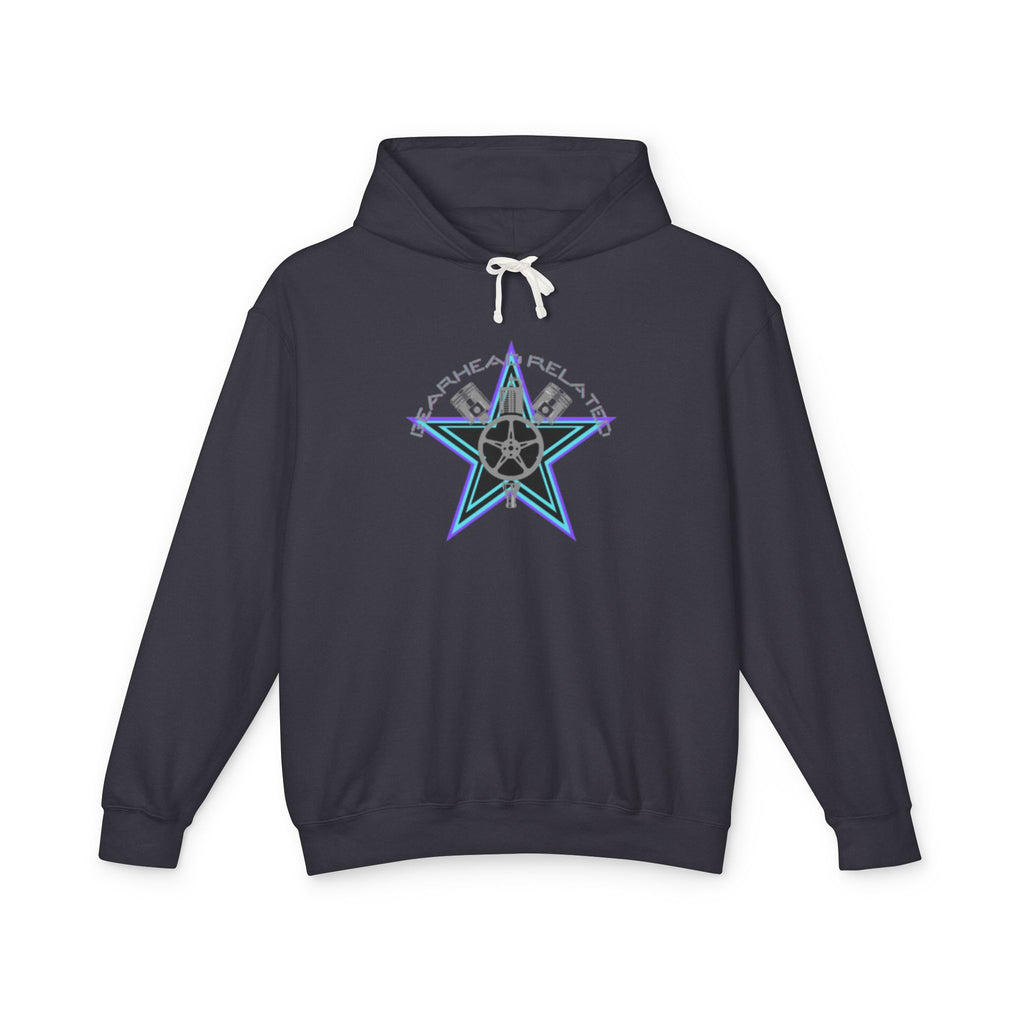 Stylish Star-Print Unisex Lightweight Hooded Sweatshirt, Casual Hoodie, Unique Gift, Streetwear, Cozy Layering Piece