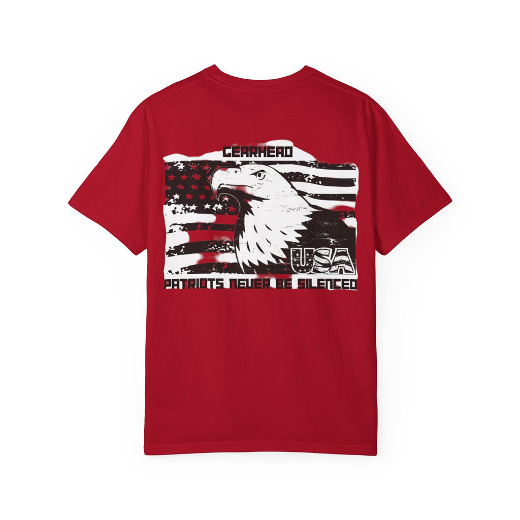Patriotic Eagle T-Shirt - GearHead Design, Unisex Apparel, Freedom Wear, Casual Tee for Celebrations, Gift for Patriots