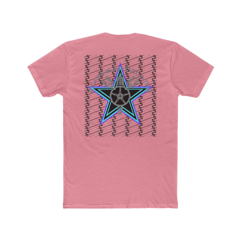 Stylish Unisex Cotton Crew Tee - Star Design, Casual Wear, Unique Gift, Trendy Apparel, Everyday Style